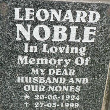 NOBLE Leonard 1924-1999