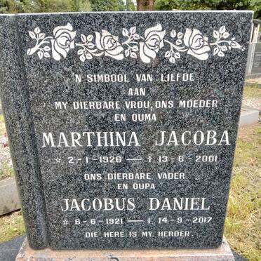 NEL Jacobus Daniel 1921-2017 & Marthina Jacoba 1926-2001