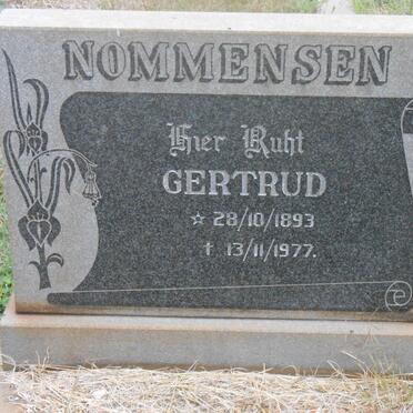 NOMMENSEN Gertrud 1893-1977