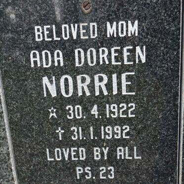 NORRIE Ada Doreen 1922-1992