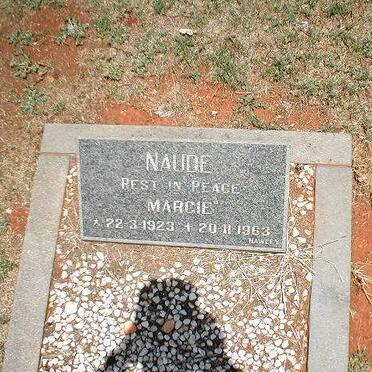 NAUDE Margie 1923-1963