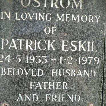 OSTROM Patrick Eskil 1933-1979