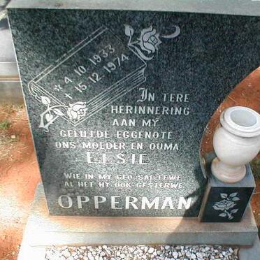 OPPERMAN Elsie 1933-1974
