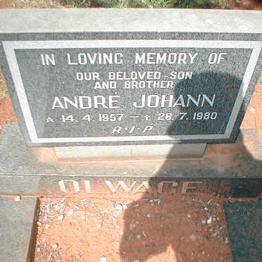 OLWAGE André Johann 1957-1980