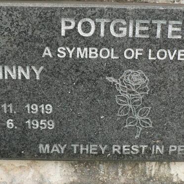 POTGIETER Johnny 1919-1959 &amp; Wiggy FERANDI 1919-1997