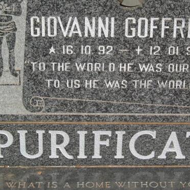 PURIFICATI Giovanni Goffredo 1992-1994