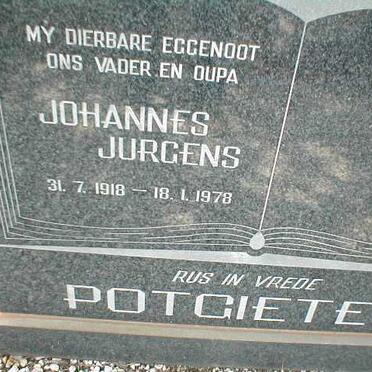 POTGIETER Johannes Jurgens 1918-1978