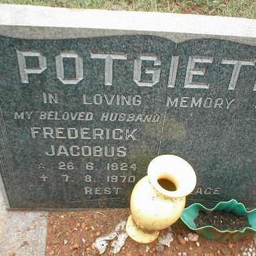 POTGIETER Frederick Jacobus 1924-1970