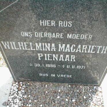 PIENAAR Wilhelmina Magarietha 1886-1971