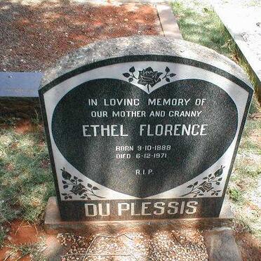 PLESSIS Ethel Florence, du 1888-1971