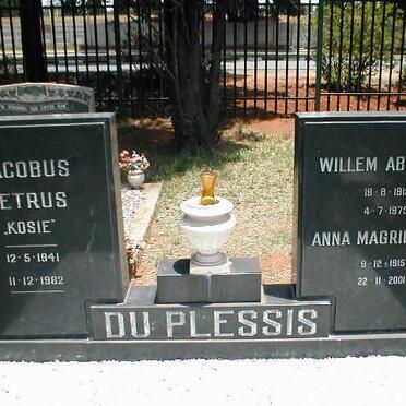 PLESSIS Jacobus Petrus, du 1941-1962 :: DU PLESSIS William Abraham 1915-1975 &amp; Magrietha F. 1915-2001