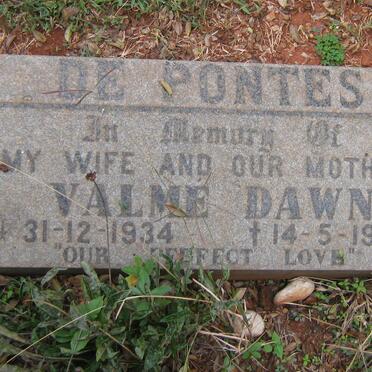 PONTES Valme Dawn, de 1934-1982