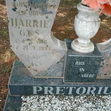 PRETORIUS Harrie G.C.S. 1916-1997