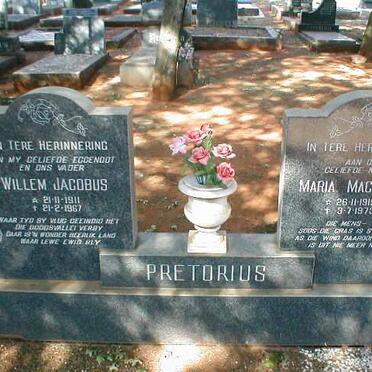 PRETORIUS Willem Jacobus 1911-1967 &amp; Maria Magrieta 1919-1973