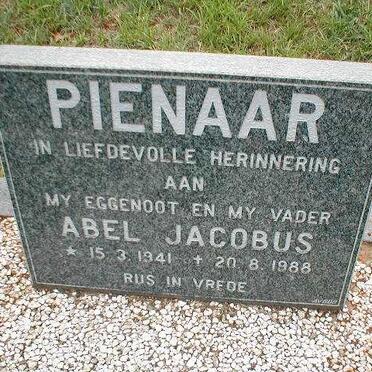 PIENAAR Abel Jacobus 1941-1988