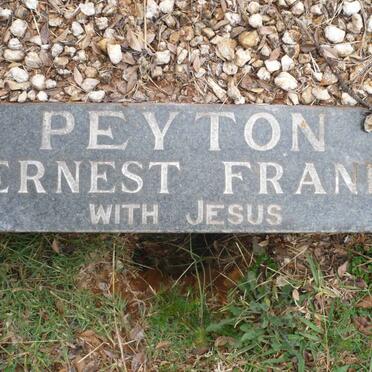 PEYTON Ernest Frank