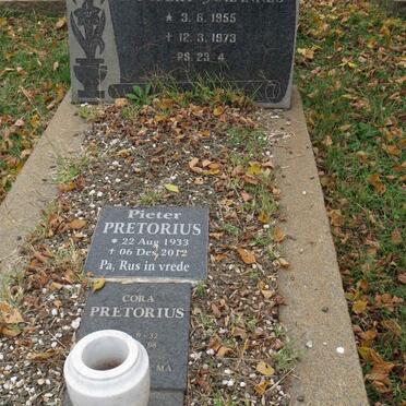 PRETORIUS Pieter 1933-2012 &amp; Cora 1932-1998 :: PRETORIUS Gysbert Johannes 1955-1973