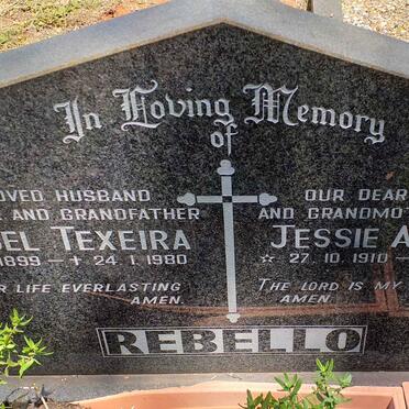 REBELLO Manuel Texeira 1899-1980 & Jessie Annie 1910-1995