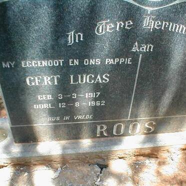 ROOS Gert Lucas 1917-1962