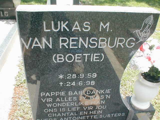 RENSBURG Lukas, van 1959-1998
