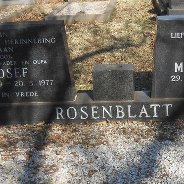 ROSENBLATT Josef 1899-1977 &amp; Martha M.H. 1899-1996