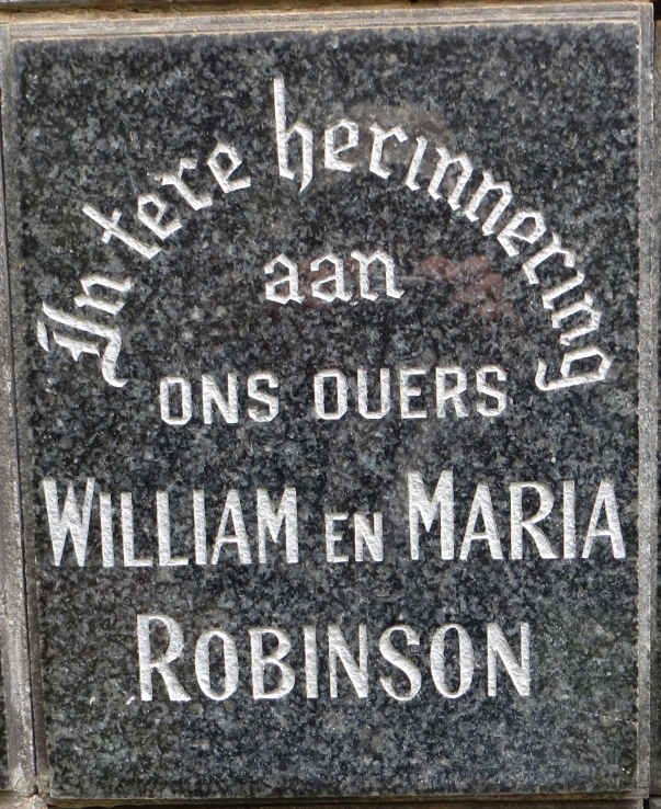 ROBINSON William &amp; Maria