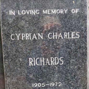 RICHARDS Cyprian Charles 1905-1972