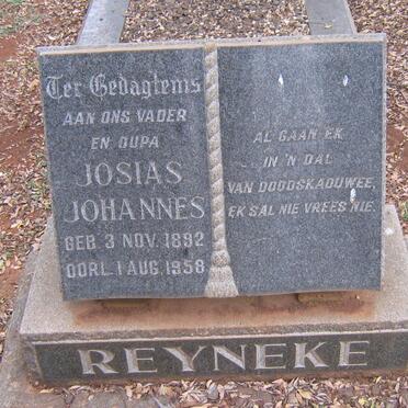 REYNEKE Josias Johannes 1892-1958