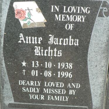 RICHTS Anne Jacoba 1938-1996
