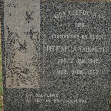 RADEMEYER Petronella 1945-1958