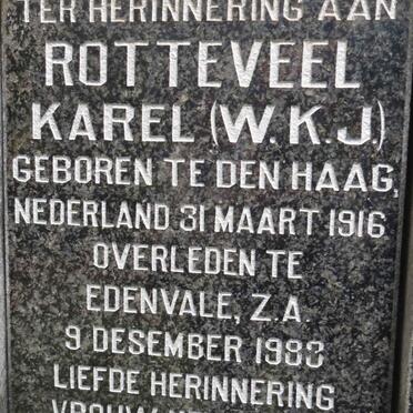 ROTTEVEEL W.K.J. 1916-1993