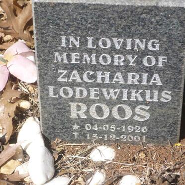 ROOS Zacharia Lodewikus 1926-2001