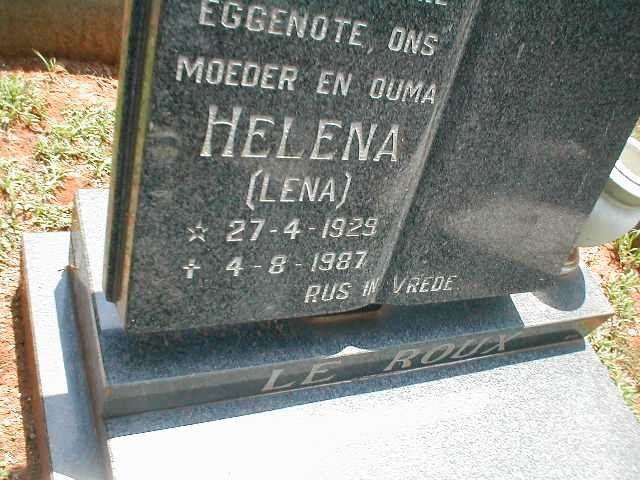 ROUX Helena, le 1929-1987