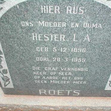 ROETS Hester L.A. 1896-1959