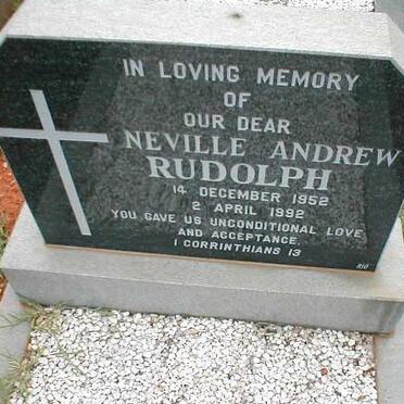 RUDOLPH Neville Andrew 1952-1992