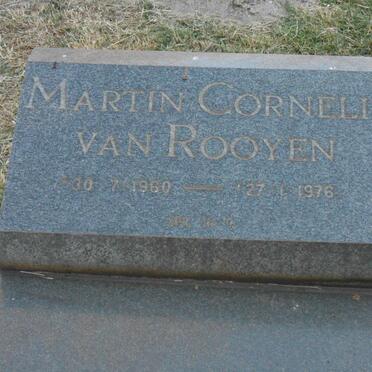 ROOYEN Martin Cornelis, van 1960-1976