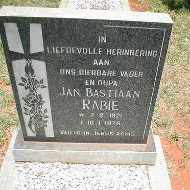 RABIE Jan Bastiaan 1921-1976