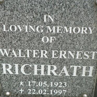 RICHRATH Walter Ernest 1923-1997