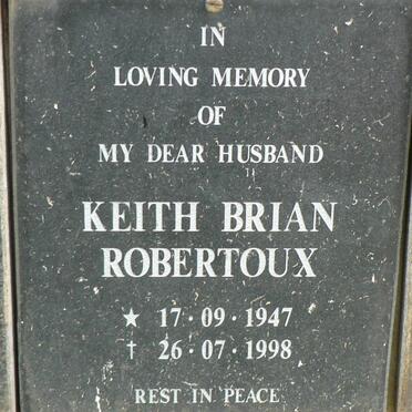 ROBERTOUX Keith Brian 1947-1998