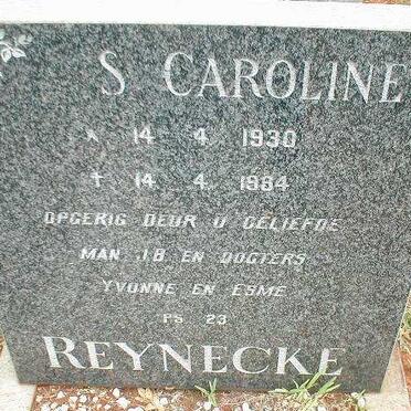 REYNEKE S. Caroline 1930-1984