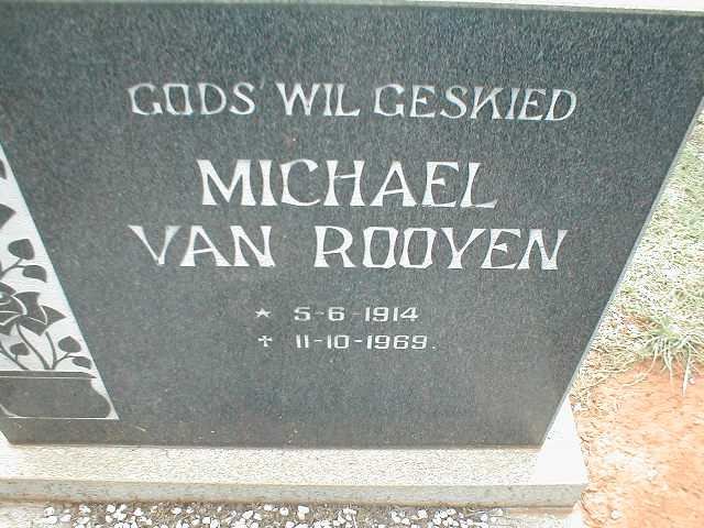 ROOYEN Michael, van 1914-1969