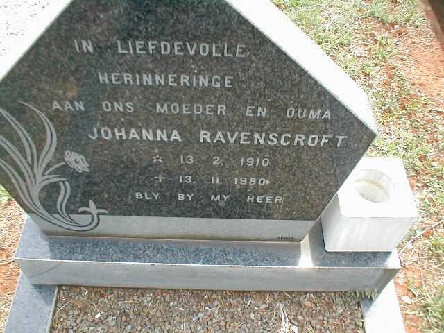 RAVENSCROFT Johanna 1910-1980