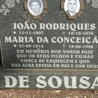 SOUSA Joao Rodriques, de 1907-1976 &amp; Maria Da Conceição 1914-1998