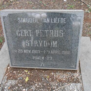 STRYDOM Gert Petrus 1903-1968