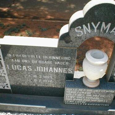 SNYMAN Lucas Johannes 1885-1972