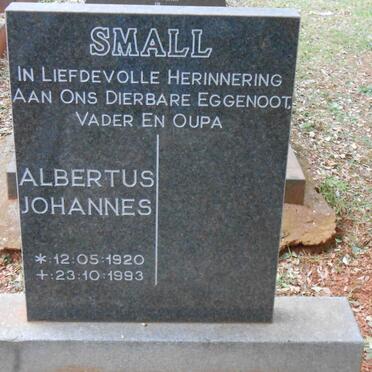 SMALL Albertus Johannes 1920-1993