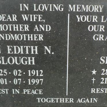 SLOUGH Ken 1920-2003 &amp; Joan Edith N. 1912-1997