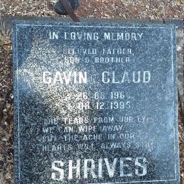 SHRIVES Gavin Claud 1968-1995
