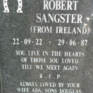 SANGSTER Robert 1922-1987