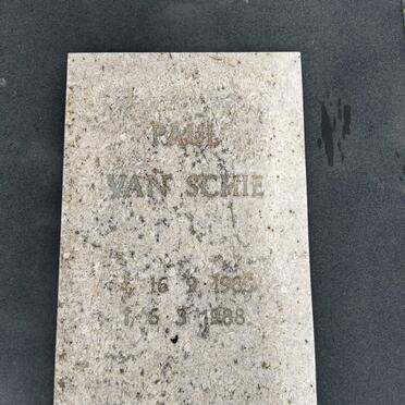 SCHIE Hendrikus Wilhelmus Jozef, van 1951-1988 :: VAN SCHIE Paul 1985-1988 _3